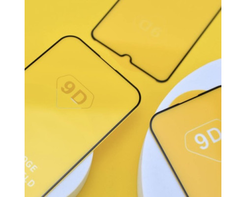 Захисне скло 9D iPhone 14 Pro чорне тех пак mag-2000001450673103827