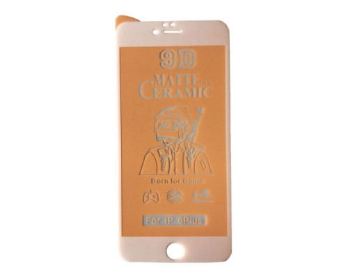 Захисне скло Ceramic MATTE for iPhone 6+/6S+ біле тех. пак. mag-2000001220818138155