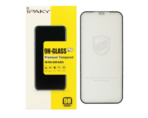 Захисне скло iPaky for iPhone 12 Pro Max (6.7'') чорне mag-20000012389675061