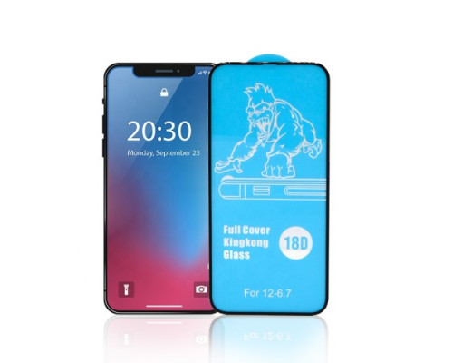 Захисне скло King Kong for iPhone 12 Pro Max (6.7'') чорне mag-200000133513042386