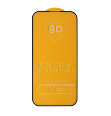 Захисне скло 9D iPhone 14 Pro чорне тех пак mag-2000001450673103827