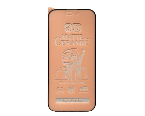 Захисне скло Ceramic MATTE for iPhone 16 Pro/iPhone 17 чорне тех пак mag-2000001557327137841