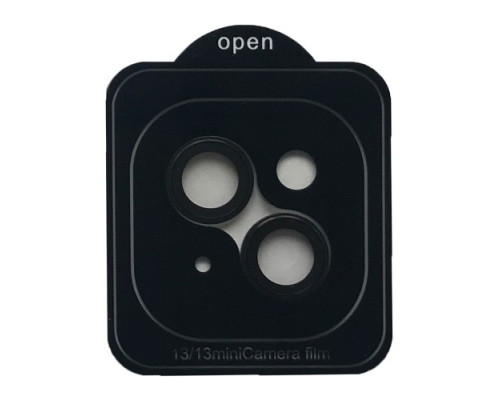 Захисне скло Camera METAL for iPhone 13 / 13 mini black mag-2000001557716142435