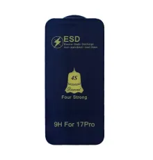 Захисне скло ESD 4S (anti-static) for iPhone 17 Pro чорне тех.пак. mag-2000001625354144249