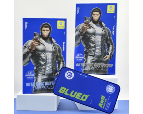 Захисне скло BLUEO Full Cover HD Glass Anti-Static PBJ1 for iPhone 11/XR чорне mag-6934663711406140725