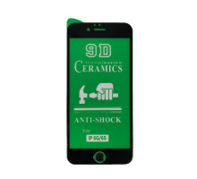 Захисне скло CERAMIC for iPhone 6/6S чорне тех. пак. mag-200000119625021603