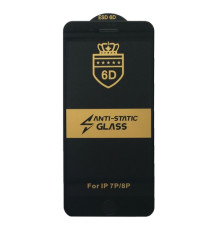 Захисне скло 6D Anti-static for iPhone 7+/8+ чорне тех. пак. mag-20000012506555955