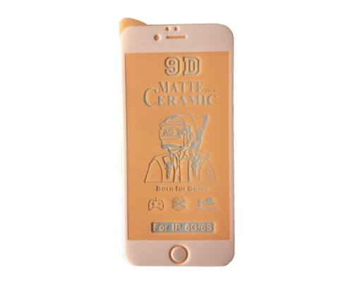 Захисне скло Ceramic MATTE for iPhone 6/6S біле тех. пак. mag-200000122079523971