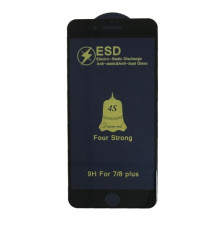 Захисне скло ESD 4S (anti-static) for iPhone 7P/8P чорне тех. пак. mag-200000135261855416