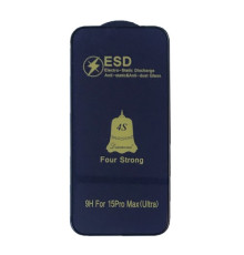 Захисне скло ESD 4S (anti-static) for iPhone 15 Pro Max чорне тех.пак. mag-200000147850933761