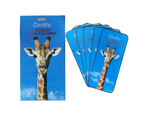 Giraffe Anti-static glass for iPhone 14 Pro black тех упаковка (5шт) mag-200000143163439318