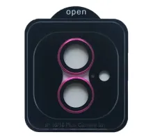 Захисне скло Camera METAL for iPhone 16 / 16 Plus rose red mag-2000001545638145625