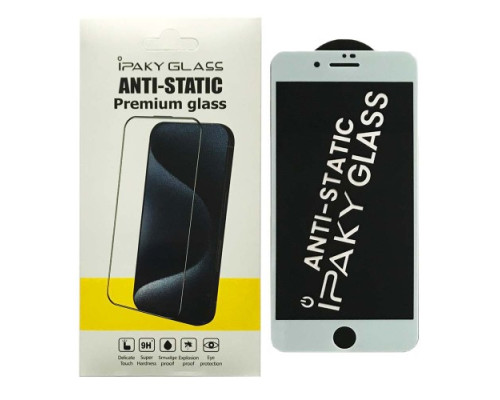Захисне скло iPaky ANTISTATIC for iPhone 7/8/SE 2020 Біле mag-2000001554395106491