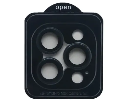 Захисне скло Camera METAL for iPhone 13 Pro/13 Pro Max dark blue mag-2000001557792142436