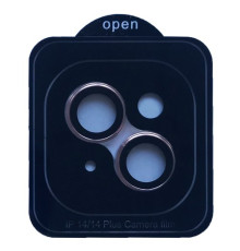 Захисне скло Camera METAL for iPhone 14/14 Plus pink mag-200000155799055125