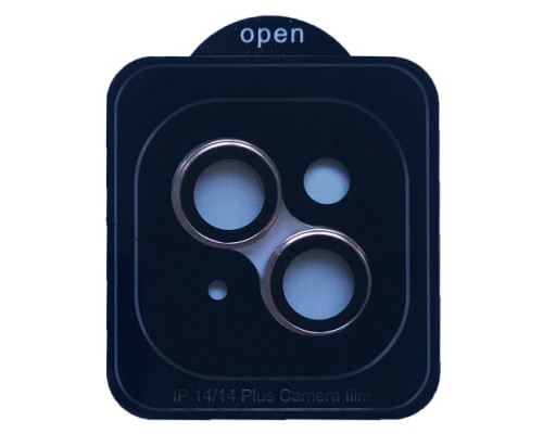 Захисне скло Camera METAL for iPhone 14/14 Plus pink mag-200000155799055125