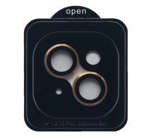 Захисне скло Camera METAL for iPhone 15/15 Plus gold mag-200000155813355137