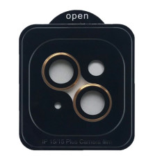 Захисне скло Camera METAL for iPhone 15/15 Plus gold mag-200000155813355137