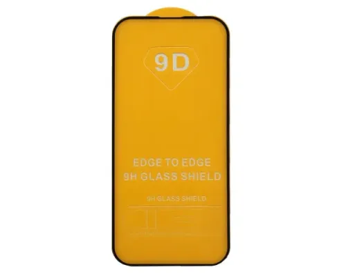 Захисне скло 9D iPhone 16 Plus/iPhone 15 Plus чорне тех пак mag-2000001575284153149