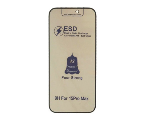 Захисне скло ESD PRIVACY GLASS for iPhone 15 Pro Max чорне тех пак mag-200000152573930007