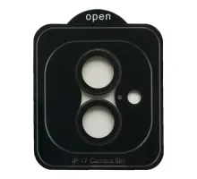 Захисне скло Camera METAL for iPhone 17 black mag-2000001625507144559