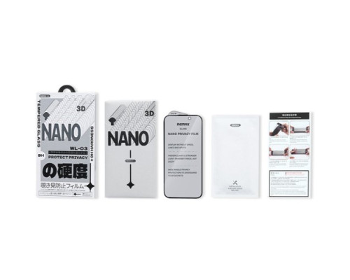 Захисне скло Remax WL-03 Future Ultra-soft Series Privacy for iPhone 16 Pro/iPhone 17 чорне mag-695485123892858842