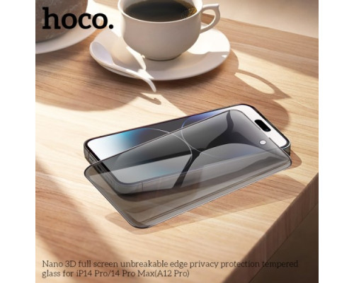 Захисне скло HOCO A12Pro Nano 3D full-screen Privacy protection iP14 Pro mag-693147477966334960