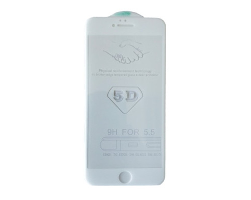 Захисне скло 5D Strong for iPhone 6+ біле тех. пак. mag-200000084707846686