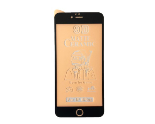 Захисне скло Ceramic MATTE for iPhone 6+/6S+ чорне тех. пак. mag-200000122080123972
