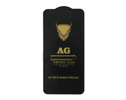 Захисне скло OG Matte iPhone XS Max/11 Pro black тех упаковка mag-200000134186542817