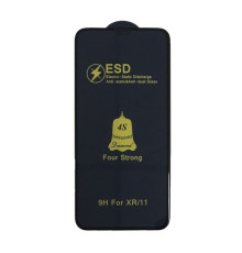 Захисне скло ESD 4S (anti-static) for iPhone XR/ 11 чорне тех. пак. mag-200000135264955417