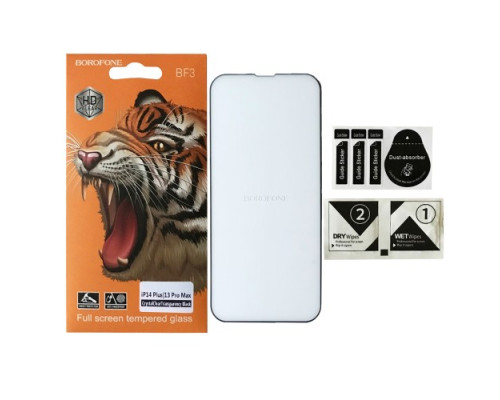 Захисне скло BOROFONE for iPhone 13 Pro Max/ 14 Plus чорне mag-200000140547599991