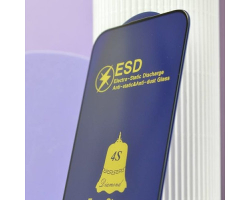 Захисне скло ESD 4S (anti-static) for iPhone XR/ 11 чорне тех. пак. mag-200000135264955417