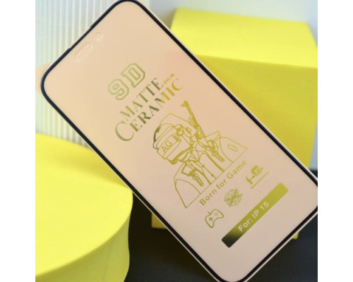 Захисне скло Ceramic MATTE for iPhone 12 mini чорне тех. пак. mag-200000127163636942