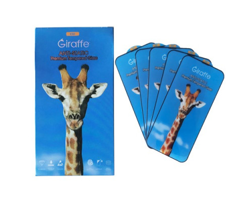 Giraffe Anti-static glass for iPhone 13 Pro Max/ 14 Plus black тех упаковка (5шт) mag-2000001431627141179