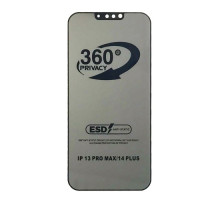 Захисне скло Privacy Anti-static 360° for iPhone 13 Pro Max / 14 Plus тех.пак. mag-2000001604588137884
