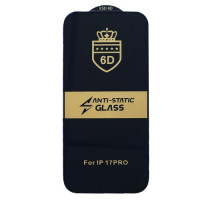 Захисне скло 6D Anti-static for iPhone 17 Pro чорне тех пак mag-2000001614693142665