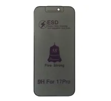 Захисне скло ESD PRIVACY GLASS for iPhone 17 Pro чорне тех пак mag-2000001625378144251