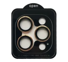 Захисне скло Camera METAL for iPhone 17 Pro / 17 Pro Max gold mag-2000001625415144550