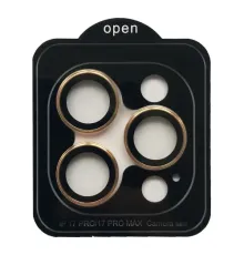 Захисне скло Camera METAL for iPhone 17 Pro / 17 Pro Max gold mag-2000001625415144550