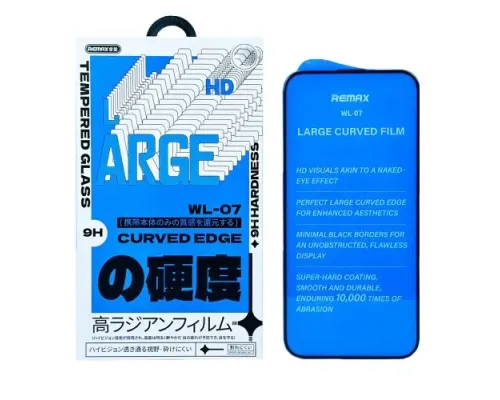 Захисне скло Remax WL-07 Future Large Curved Edge Series HD for iPhone 17 Air чорне mag-6954851258209144220