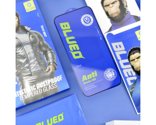 Захисне скло BLUEO Full Cover HD Glass Anti-Static PBJ1 for iPhone 16 Pro/iPhone 17 чорне mag-6934663714988140727