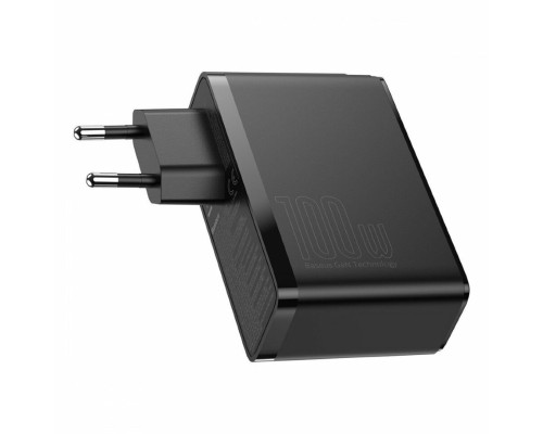 Мережевий зарядний пристрій Baseus GaN2 Pro Quick Charger 2C+2U 100W EU Black (CCGAN2P-L01)
