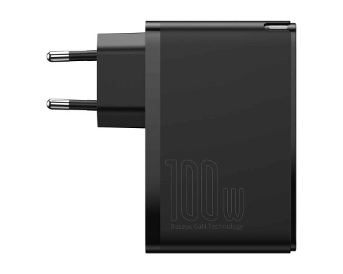 Мережевий зарядний пристрій Baseus GaN2 Pro Quick Charger 2C+2U 100W EU Black (CCGAN2P-L01)