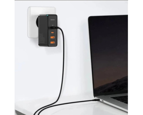Мережевий зарядний пристрій Baseus GaN2 Pro Quick Charger 2C+2U 100W EU Black (CCGAN2P-L01)