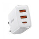 Мережевий зарядний пристрій Baseus Compact Quick Charger 2U+C 30W EU White (CCXJ-E02)