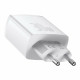 Мережевий зарядний пристрій Baseus Compact Quick Charger 2U+C 30W EU White (CCXJ-E02)