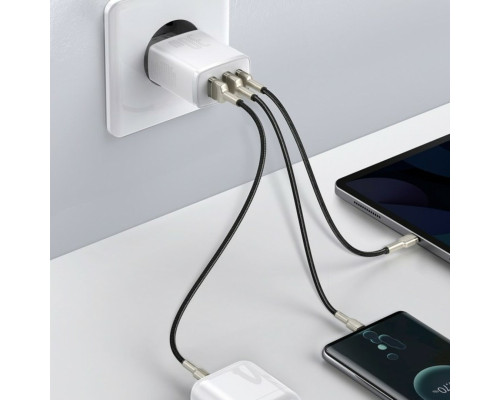 Мережевий зарядний пристрій Baseus Compact Quick Charger 2U+C 30W EU White (CCXJ-E02)