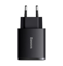 Мережевий зарядний пристрій Baseus Compact Quick Charger 2U+C 30W EU Black (CCXJ-E01)