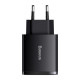 Мережевий зарядний пристрій Baseus Compact Quick Charger 2U+C 30W EU Black (CCXJ-E01)